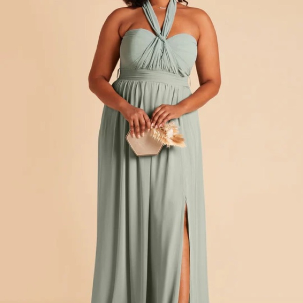 Birdy Grey Strapless Maxi Dress in Sage